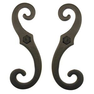 Lynn Cove Foundry Stainless S Shutter Stay Pair Black Powder Coat SD3SS